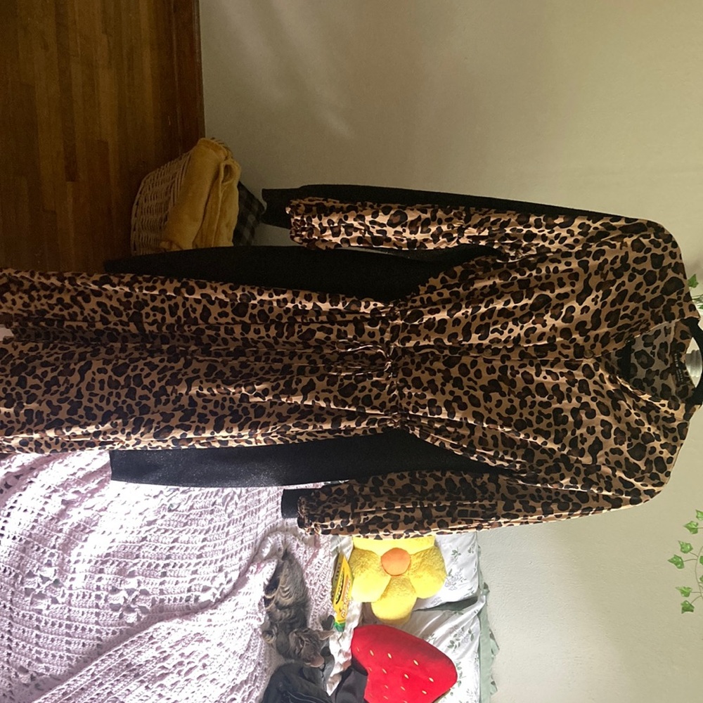 Cheetah print dress